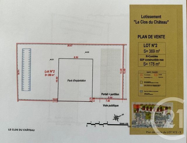 terrain à vendre - 369.0 m2 - LESCHES - 77 - ILE-DE-FRANCE - Century 21 Orquéra Immobilier