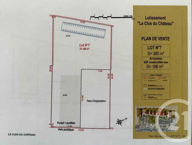 terrain à vendre - 360.0 m2 - LESCHES - 77 - ILE-DE-FRANCE - Century 21 Orquéra Immobilier