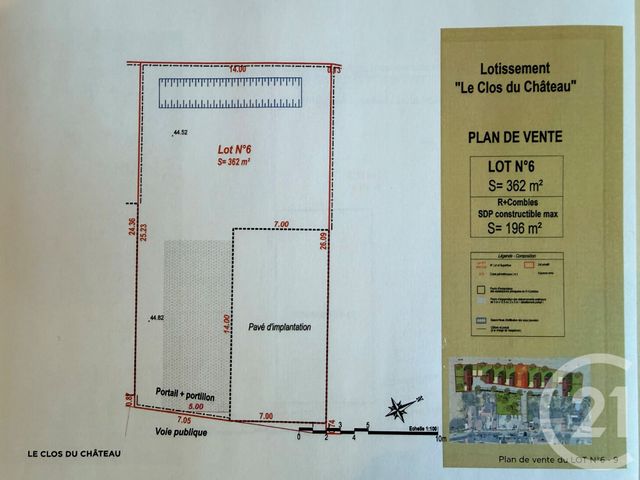 terrain à vendre - 362.0 m2 - LESCHES - 77 - ILE-DE-FRANCE - Century 21 Orquéra Immobilier