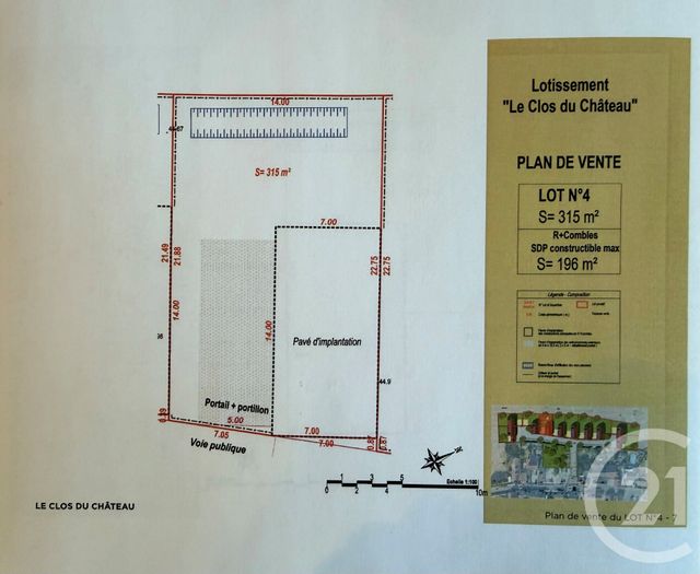 terrain à vendre - 315.0 m2 - LESCHES - 77 - ILE-DE-FRANCE - Century 21 Orquéra Immobilier