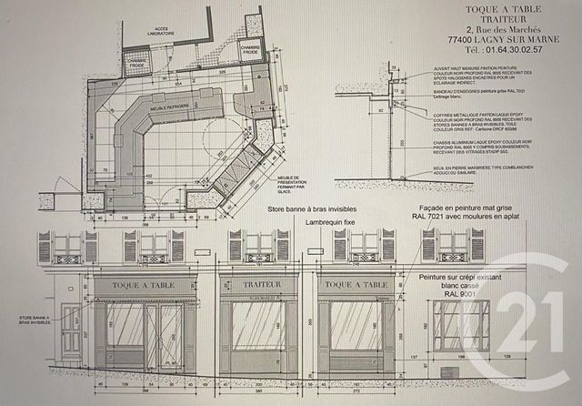 commerce à vendre - 198.2 m2 - LAGNY SUR MARNE - 77 - ILE-DE-FRANCE - Century 21 Orquéra Immobilier